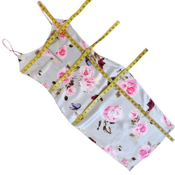 VICTORIA'S SECRET Satin Floral Print Slip Dress - Size S - Picture 11 of 14